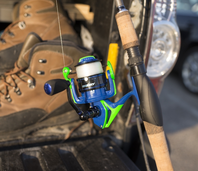 The Cheeky Fishing Cydro spinning reel has fancy features and a price tag any angler can afford. Photo: Ben Duchesney