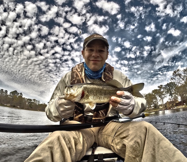 A warm, sunny Spring day let Gerald Nissley catch bass on a lipless crankbait like it was summer. Photo: Gerald Nissley