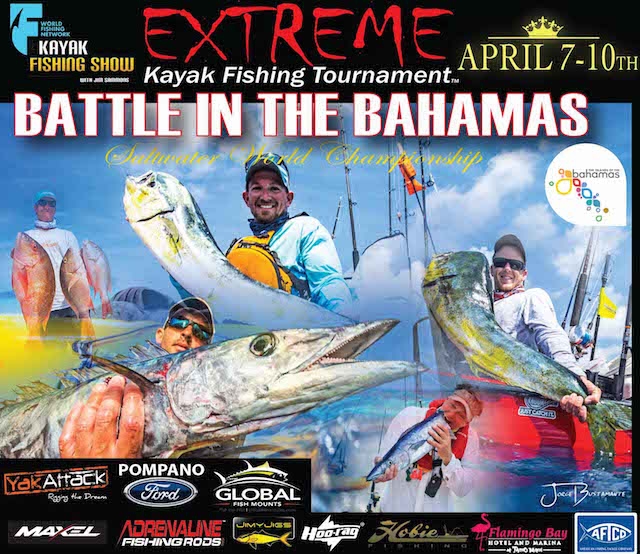 Sign up now for the EKFT Battle In The Bahamas for a chance at the trophy. Photo: Extreme Kayak Fishing