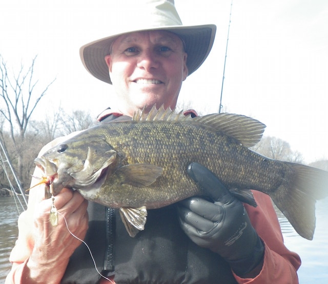 Tony Biller is well on his way to a Virginia Expert Level award after this big smallmouth bass catch. Photo: Tony Biller