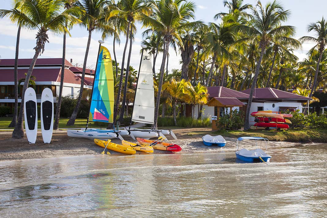 Kayaks on the beachy shore