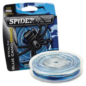 SpiderWire Stealth Braid camouflaged fishing line