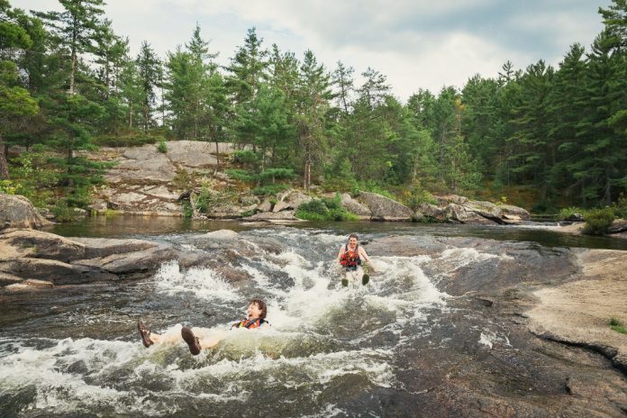 High Falls Hiking Trail Algonquin Park Guide To Getting To Algonquin's High Falls Water Slide - Paddling Magazine
