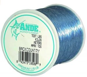 Ande Back Country mono fishing line