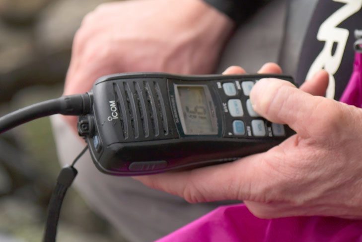 Channel 16 on a VHF radio will connect you with the coast guard or other boats during emergencies.