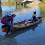 This Man Turned Three Pianos Into A Canoe (Video) man and his family launch their piano canoe onto the water