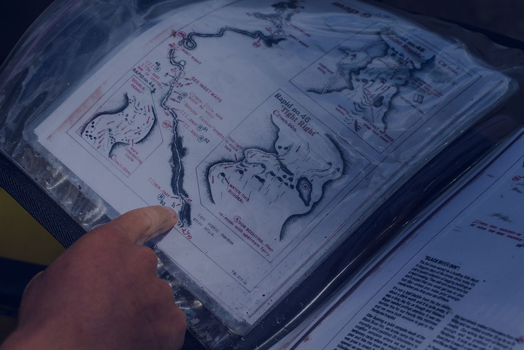 Looking at a map of a river