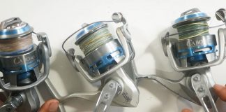 man demonstrates how to repair and maintain 3 saltwater fishing reels