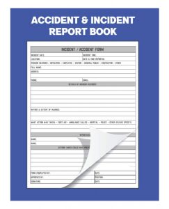 Deiiro Bloor Publishing Accident & Incident Report Book