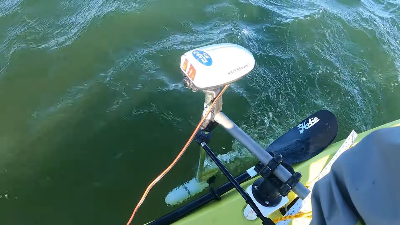 Watersnake Trolling Motor Takes On Wind And Tide (Video)
