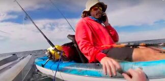 When Christian Nelson’s kayak turned turtle 3 miles offshore, a friend’s cell phone was his only way to call for help. | Photo Courtesy Christian Nelson