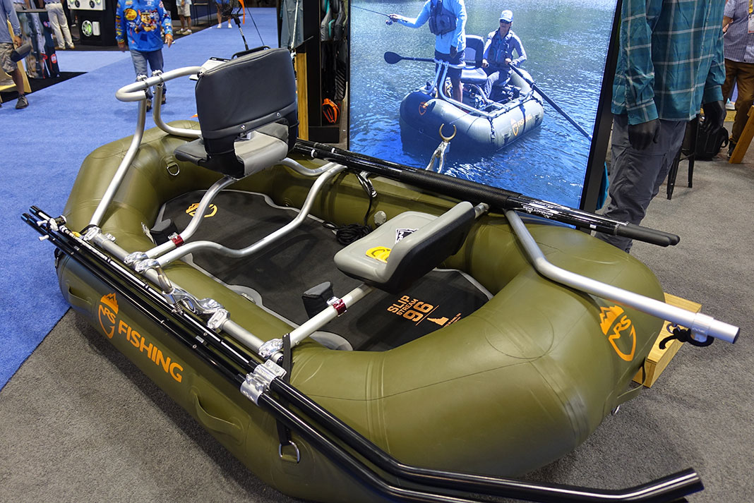 NRS Slipstream 96 Deluxe inflatable fishing boat at ICAST 2022