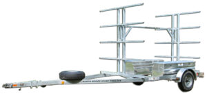 North Woods Sport Trailers stacked kayak trailer