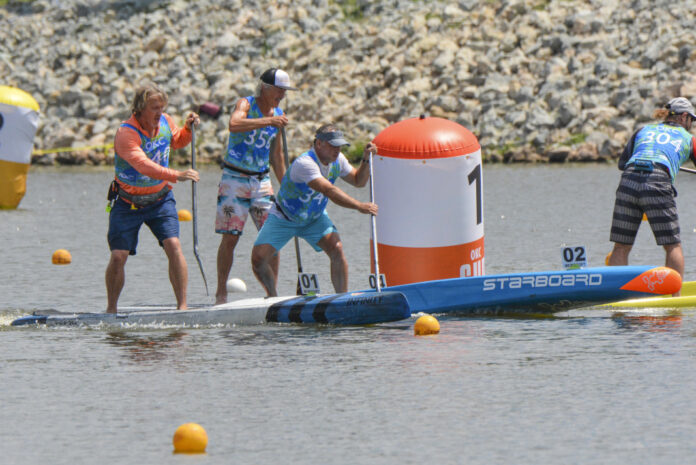 sup racers on Oklahoma River