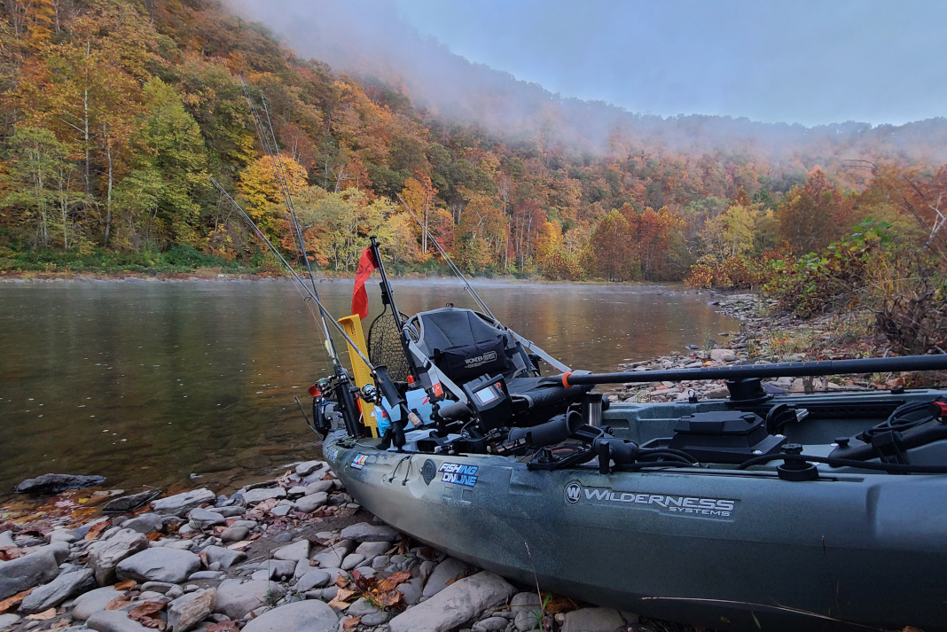 Fishing kayak at West Virginia State Championship