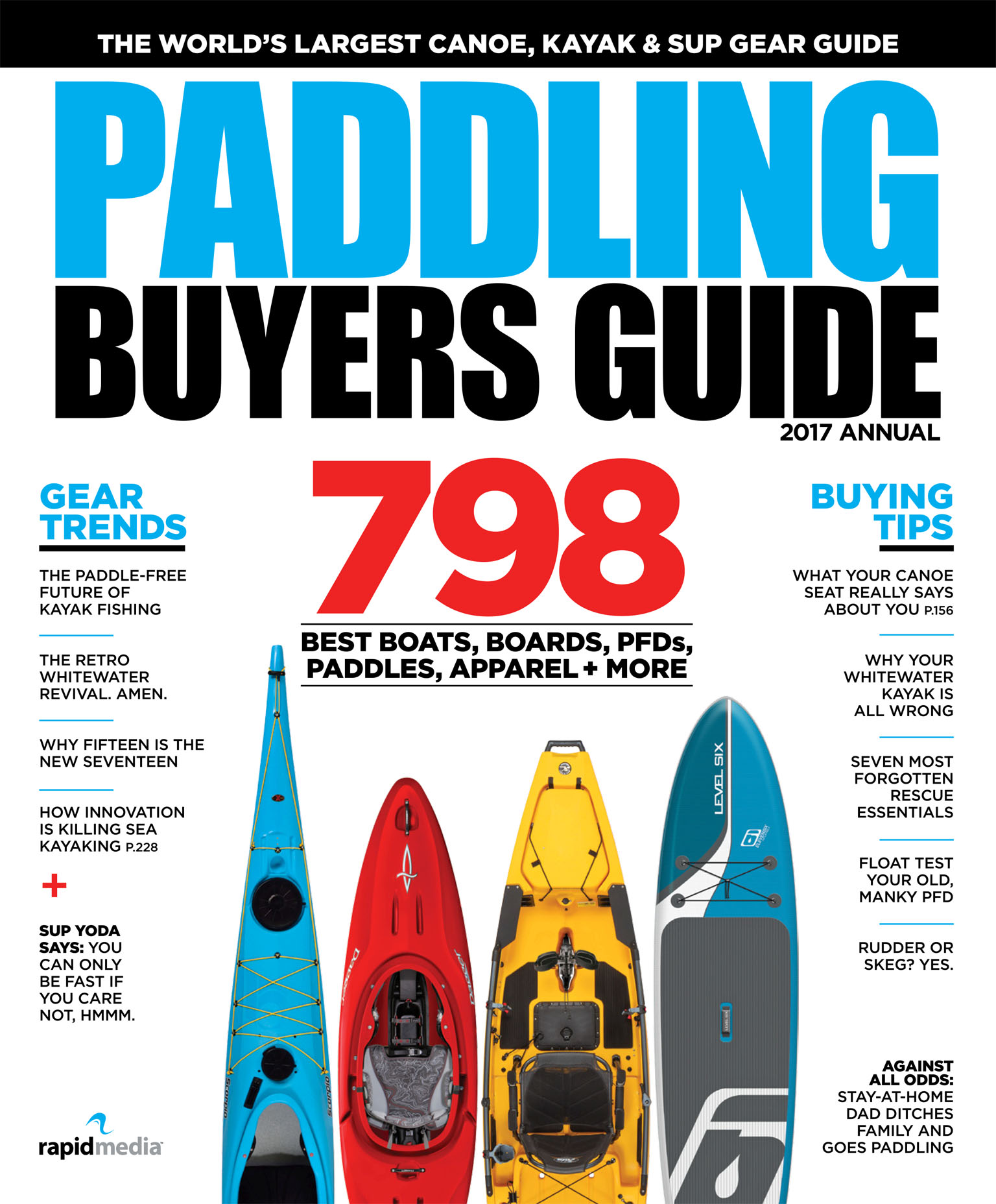 Cover of the 2017 Paddling Buyer's Guide