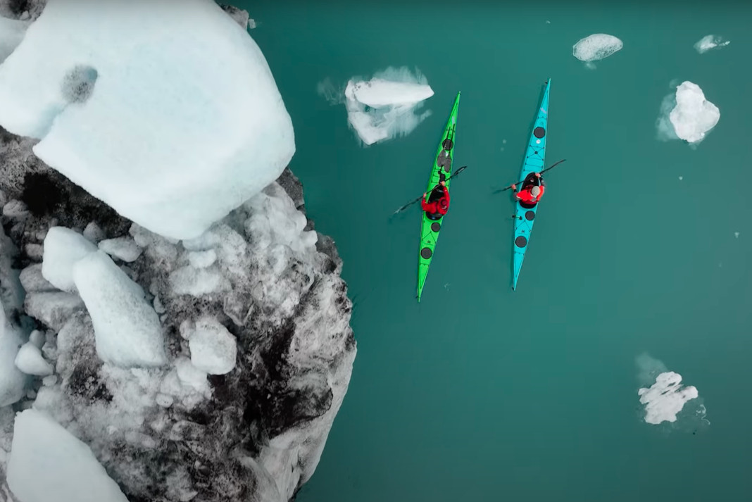 Kayaking With Icebergs