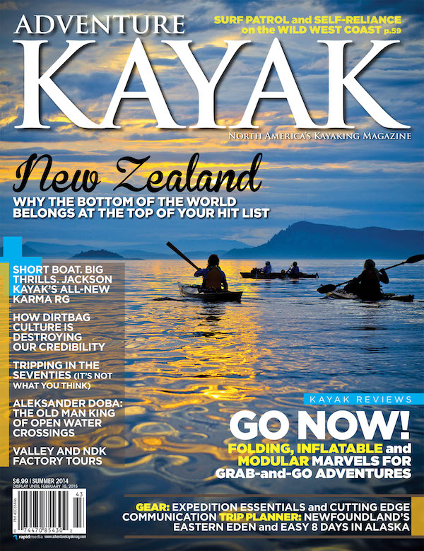 Cover of the Summer 2014 issue of Adventure Kayak magazine