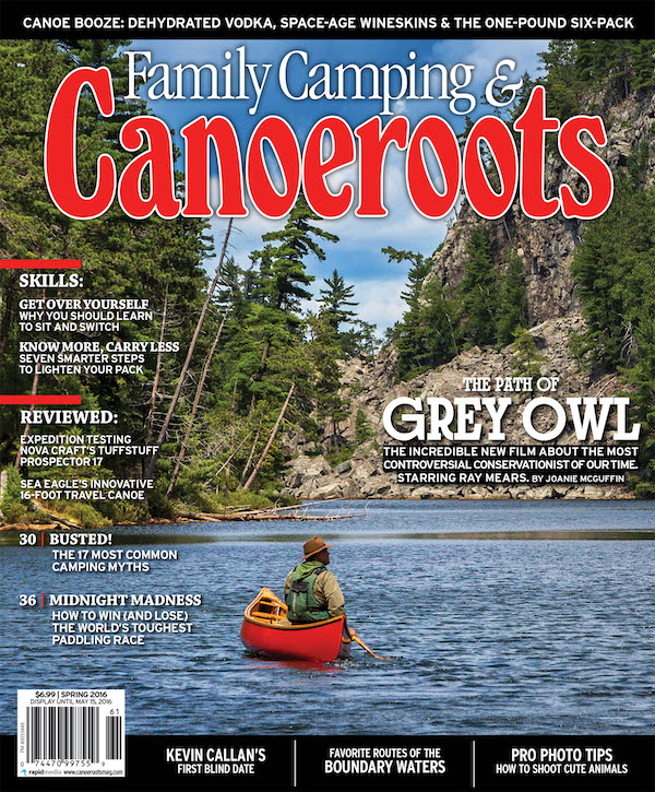 Cover of Canoeroots Magazine Spring 2016 issue
