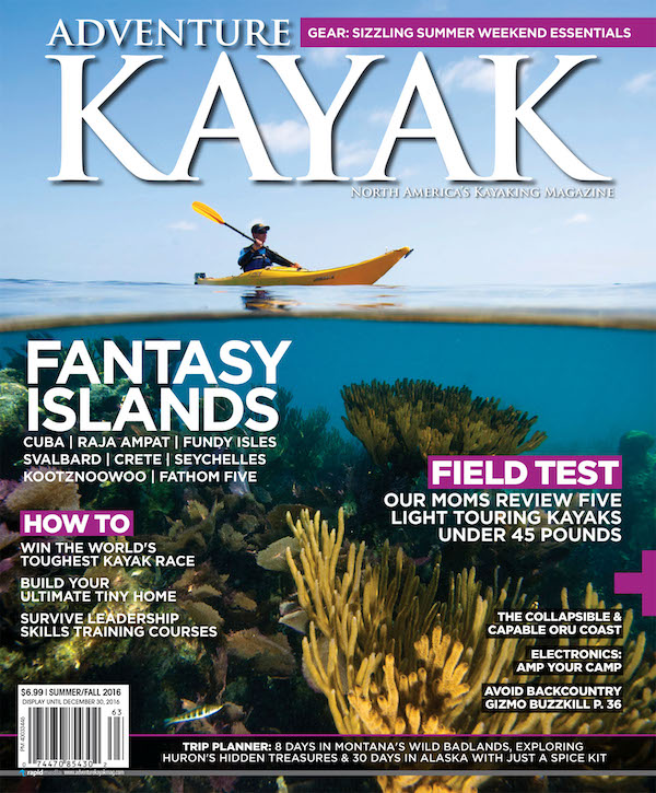 Cover of Adventure Kayak Magazine Summer/Fall 2016 issue