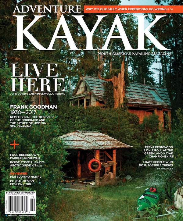 cover of Adventure Kayak Mgaazine, Early Summer 2017 issue