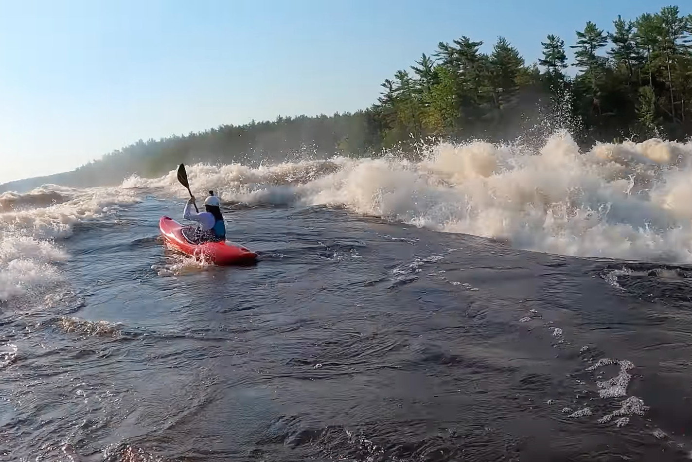 paddling big water on the Ottawa
