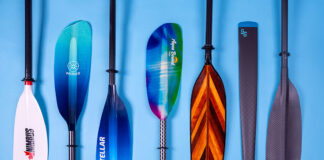 arrangement of 6 of the best kayak paddles for touring