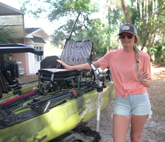 Kristine Fischer shares complete 2023 kayak rigging.