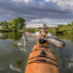 3 Top Techniques To Build Your Own Kayak man paddles a build-your-own wooden kayak