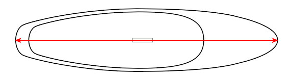 paddleboard length diagram