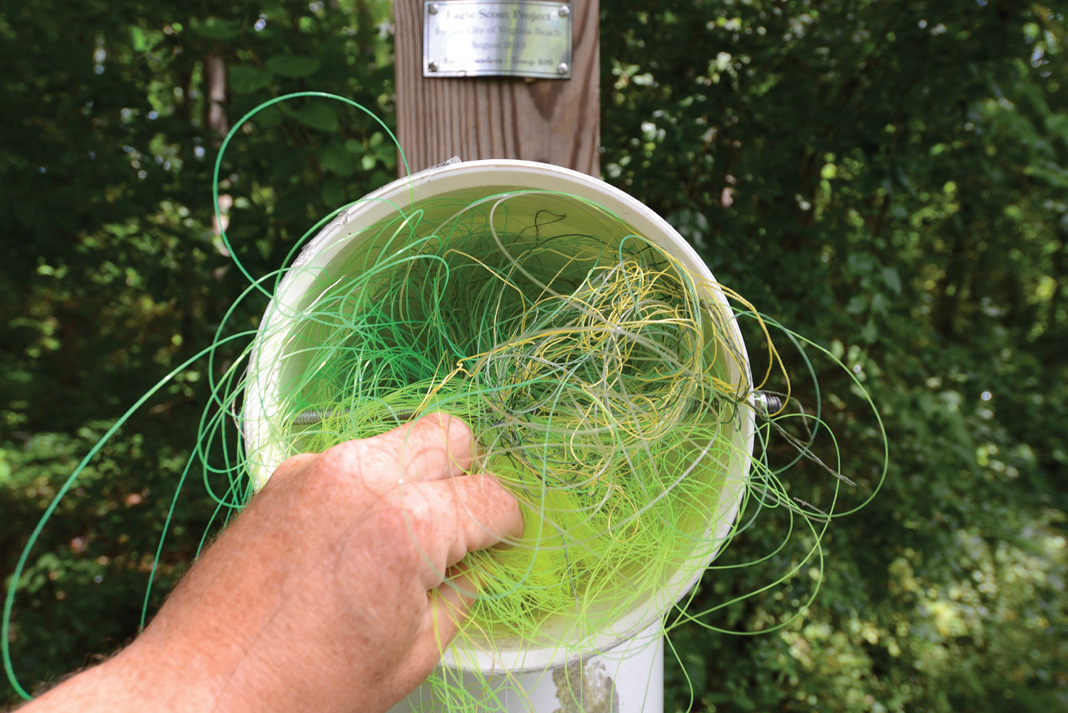 Recycle old fishing line to conserve your favorite fishing spot. | Feature photo: Ric Burnley