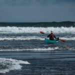 How To Launch And Land A Canoe In Rough Water Man demonstrates how to launch a canoe in rough water