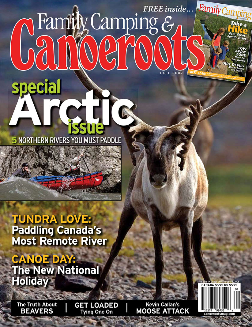 cover of Canoeroots Magazine, Fall 2007 issue