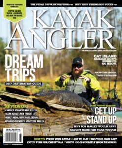 Cover of the Kayak Angler Magazine Winter 2016 issue