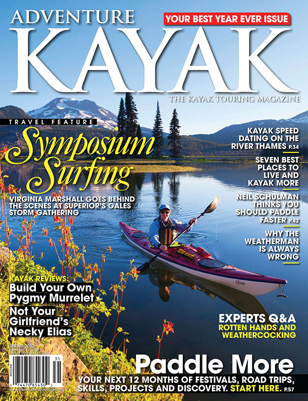 Cover of Adventure Kayak Magazine, Spring 2013 issue