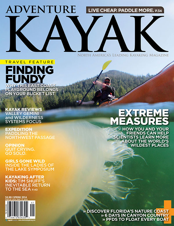 Cover of Adventure Kayak Magazine Spring 2014 issue