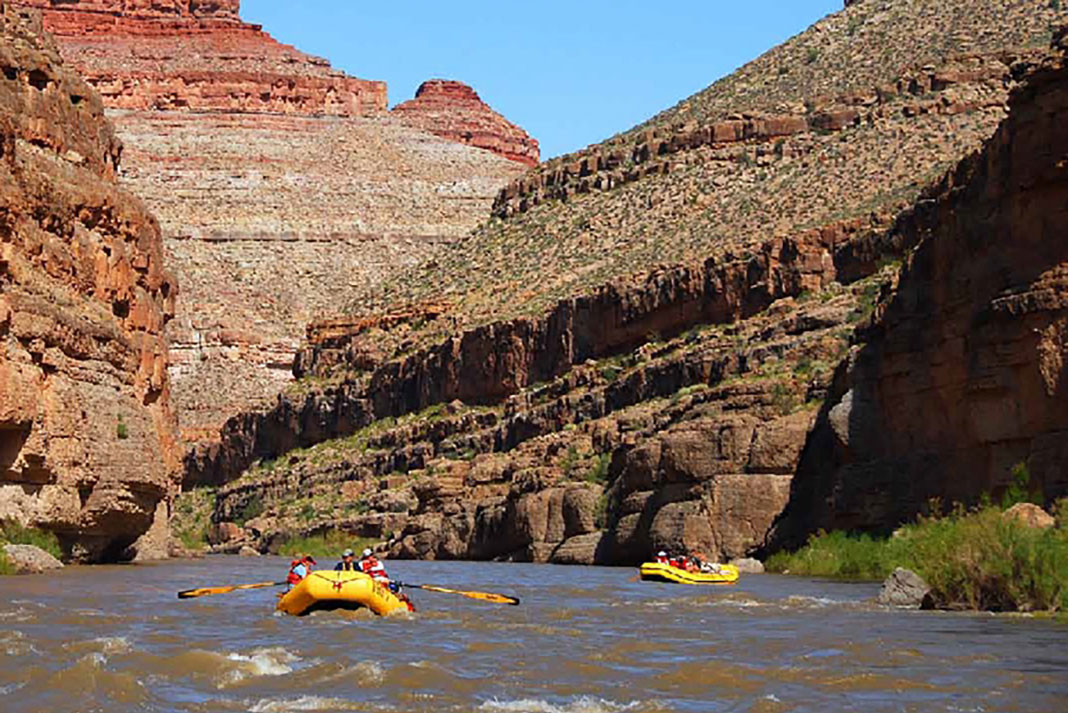 An Oars commercial rafting trip on the San Juan River