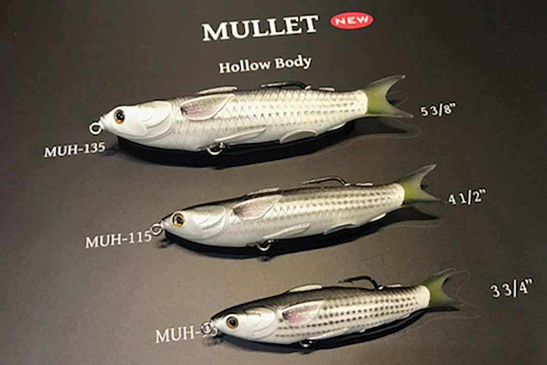 LiveTarget Hollow Body Mullet lures at ICAST 2017