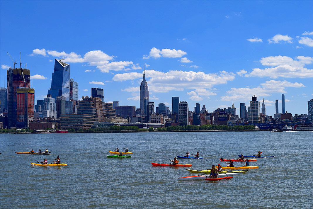 kayakers in New York City