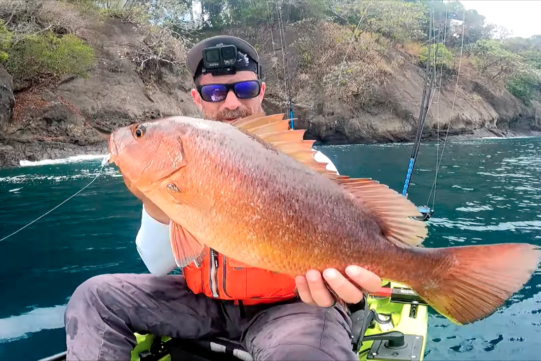 Angler with fish in Panama