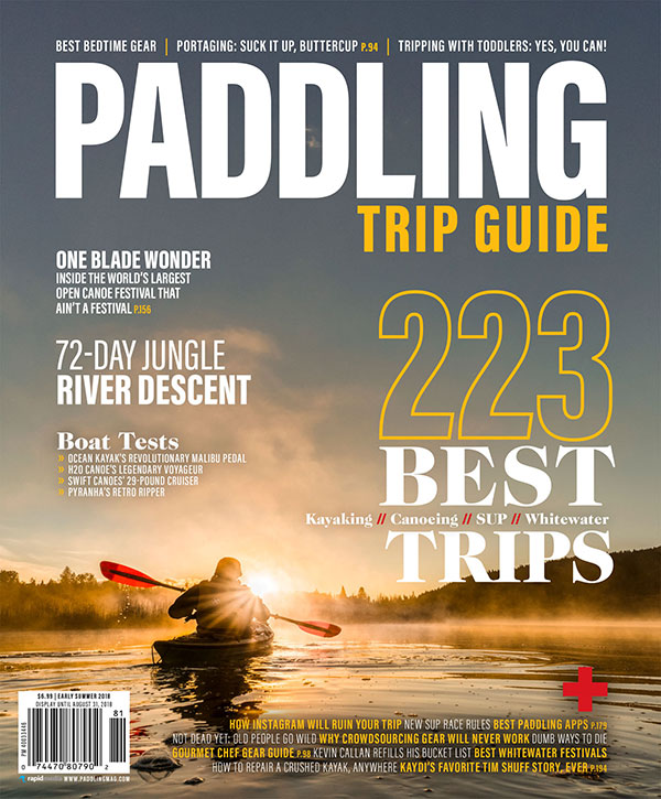 Cover of the Early Summer 2018 issue of Paddling Magazine