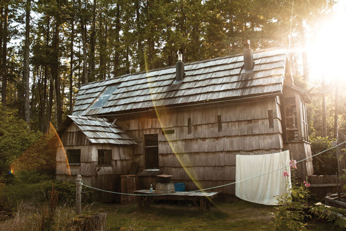 John Dowd's cedar house in Clayoquot Sound