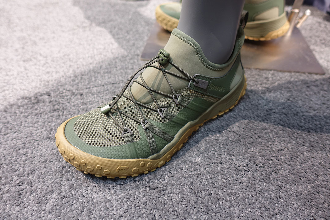 Simms Pursuit water shoe on display at ICAST 2023