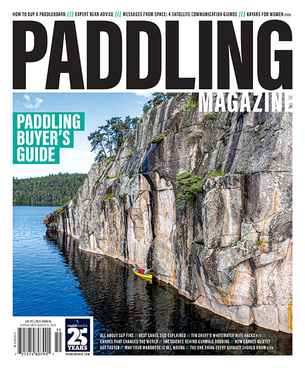 Cover of the 2023 Paddling Buyer’s Guide