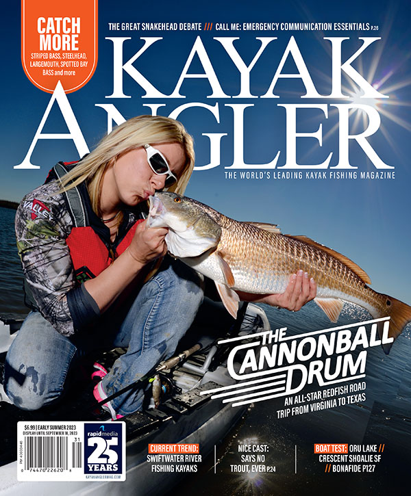 Cover of Kayak Angler Magazine Issue 50, Early Summer 2023