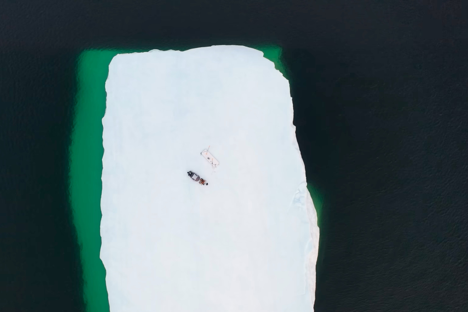 Controversy surrounds a pair of paddlers who went on an iceberg