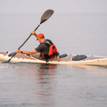 Sea Kayak Review: Melker Rödlöga HV man paddles the Rodloga kayak from Melker of Sweden