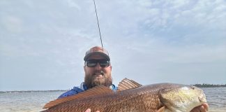 Joseph Ingold with Florida record redfish