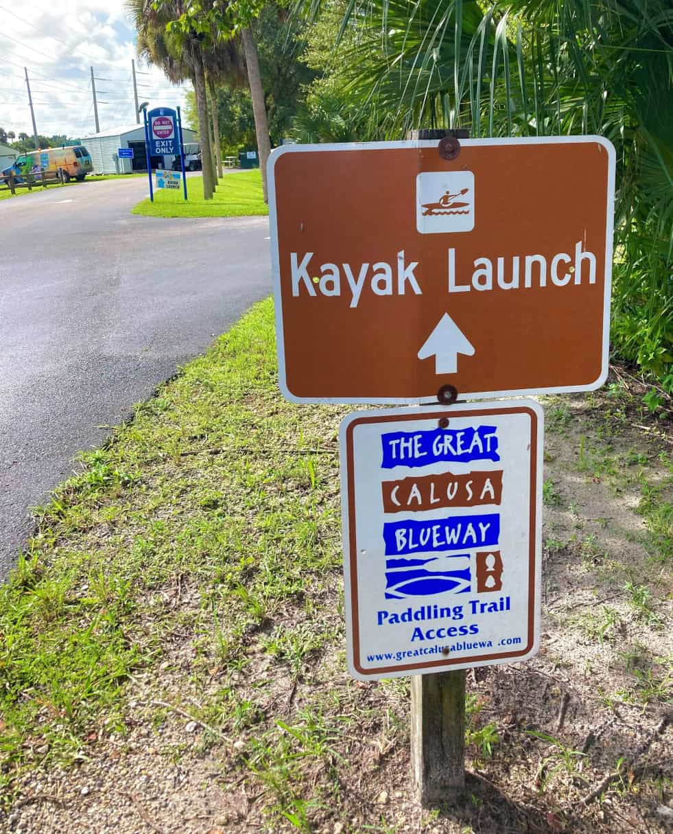 Sign for Fort Myers Manatee Park.
