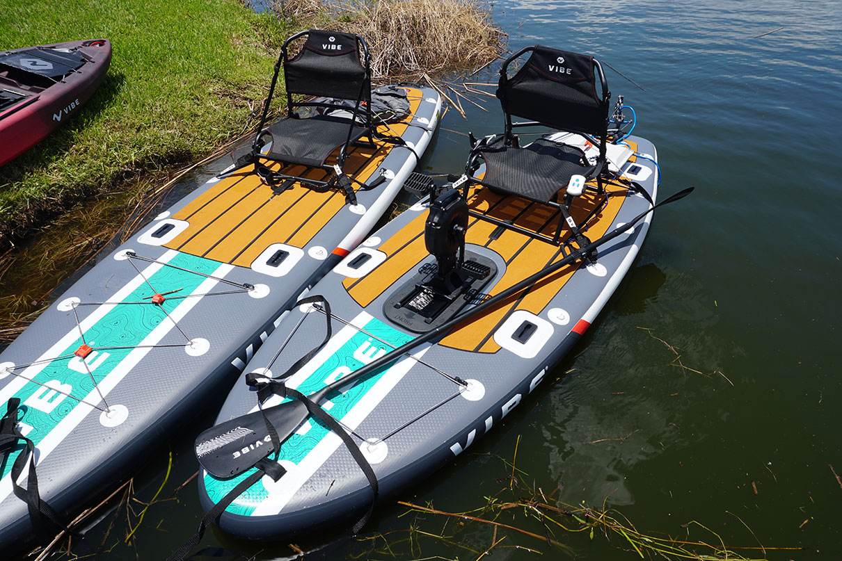 Vibe Uptown 100 with Dual Drive on the water at ICAST Demo Day